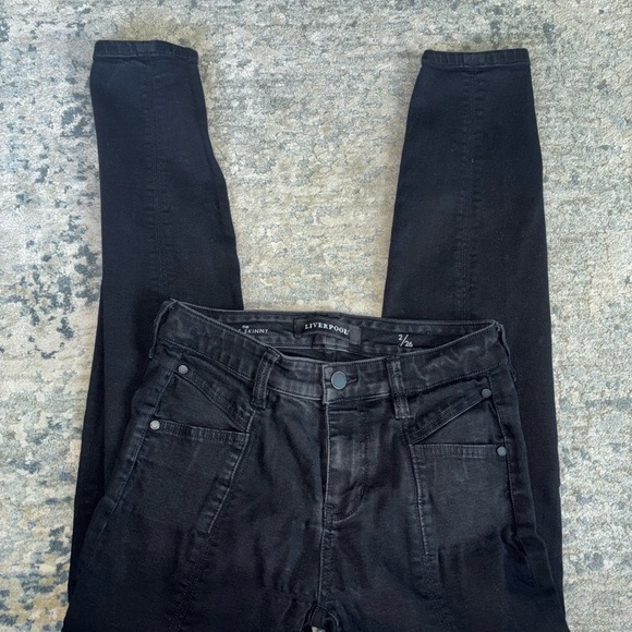 Liverpool Black Ankle Skinny Jeans - Picture 1 of 7